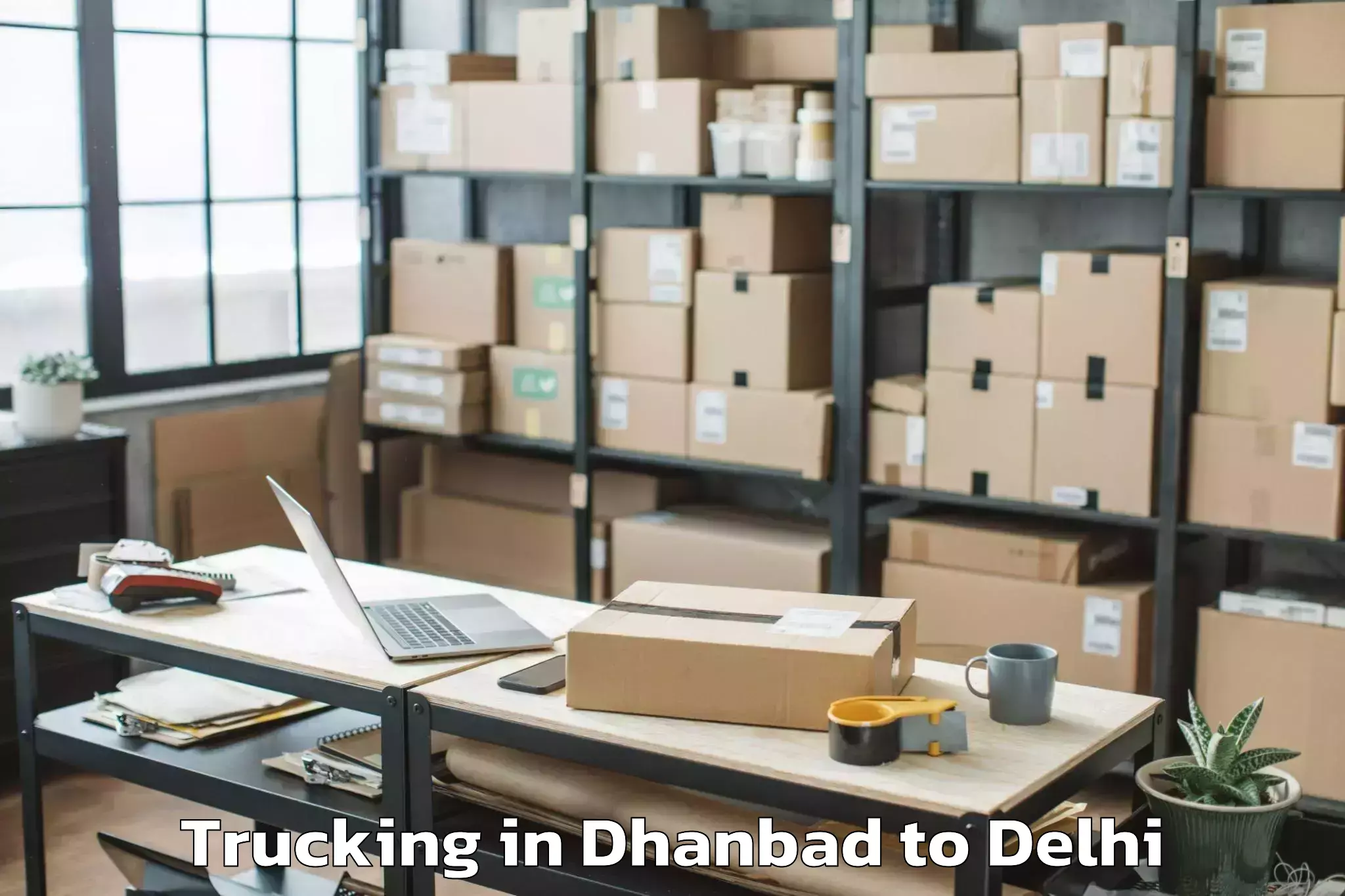 Top Dhanbad to Jhilmil Trucking Available